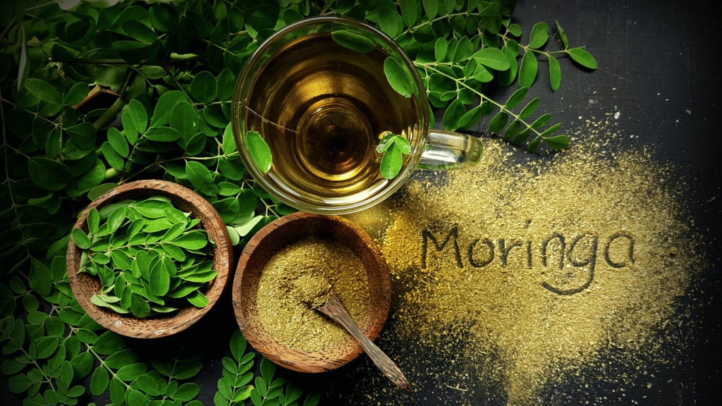 Health benefits of Moringa powder and tea made with Drumstick leaves